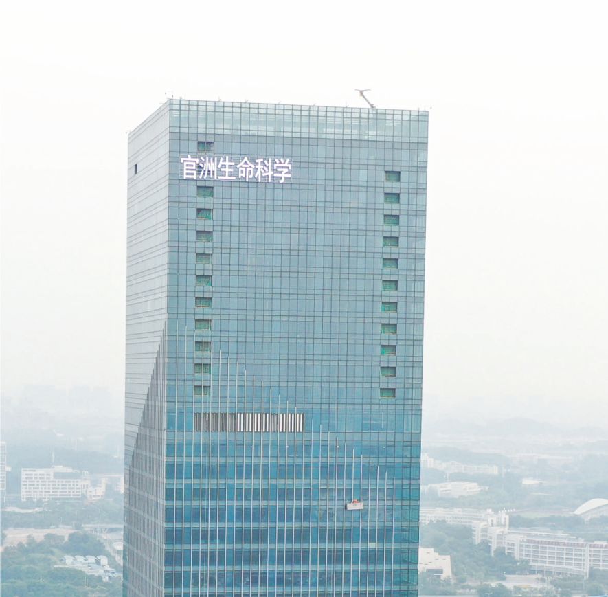 樓體標(biāo)識發(fā)光字安裝實(shí)拍